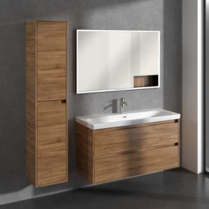 Armoire haute Villeroy et Boch Skyla C80100RH 2 portes, 350 x 1700 x 349 mm, chêne Kansas