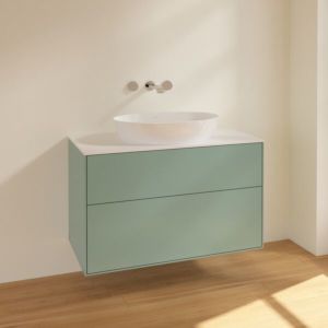 Villeroy and Boch Finion Villeroy and Boch Finion FA0100GM 100x60.3cm, cover plate matt white, Olive Matt Lacquer