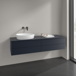 Villeroy und Boch Antao Waschtisch-Unterschrank K26110HG 160x36x50cm, Waschbeckenplattenfarbe Lack, midnight blue matt lacquer