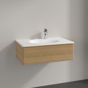 Villeroy et Boch Antao meuble sous-vasque L01000HN 78,8x25,6x49,6cm, avec éclairage, chêne miel