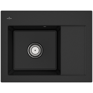 Villeroy und Boch Subway 45 Compact Einbauspüle 331200J0 Einbauspüle links, 650 x 510 mm, chromite CeramicPlus