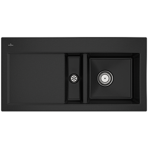 Villeroy and Boch Subway 60 built-in sink 671200J0 sink right, 1000x510mm, chromite CeramicPlus