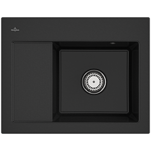 Villeroy und Boch Subway 45 Compact Einbauspüle 331300J0 Einbauspüle rechts, 650x220x510mm, chromite CeramicPlus