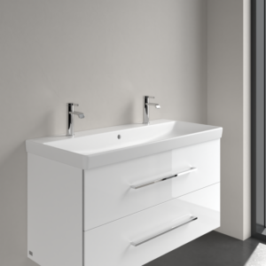 Villeroy und Boch Avento Möbel-Waschtisch 4156A4RW 1000 x 470 x 165 mm, mit Überlauf, Stone White CeramicPlus