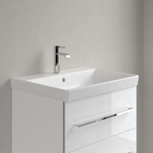 Villeroy &amp; Boch Avento washbasin 415860RW 600 x 470 x 180 mm, with overflow, Stone White CeramicPlus
