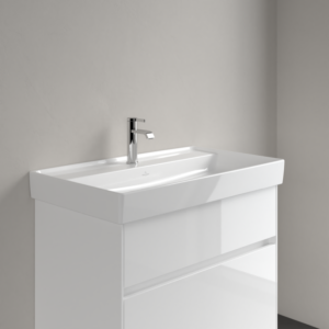 Meuble vasque Villeroy &amp; Boch Collaro 4A3381R1 800 x 465 x 160 mm, sans trop-plein, Céramique Blanc Alpin+