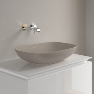 Villeroy &amp; Boch Loop &amp; friends countertop washbasin 4A4901AM 56x38cm, without tap hole platform, without overflow, almond CeramicPlus