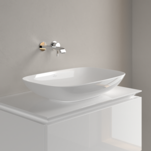 Villeroy and Boch Loop &amp; friends countertop washbasin 4A5001R1 62x42cm, without tap hole bank, without overflow, white C-plus