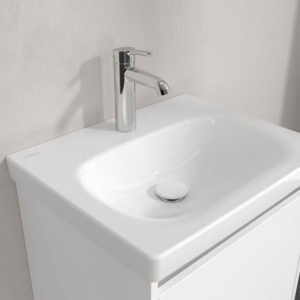 Villeroy and Boch Skyla washbasin 5A515601 55x44.5cm, for 3-hole tap, without overflow, Alpine White