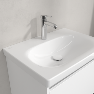 Villeroy and Boch Skyla washbasin 5A516601 65x46cm, for 3-hole tap, without overflow, Alpine White