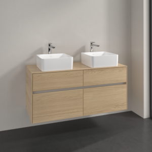 Villeroy and Boch Collaro vanity unit C04400VJ 4 drawers, 1200 x 548 x 500 mm, Nordic Oak / Nordic Oak