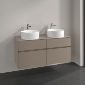 Villeroy et Boch Collaro meuble sous-vasque C04400VM 120x54,8x50cm, pour 2 vasques, taupe