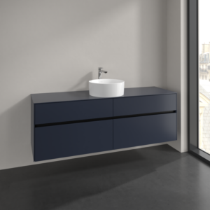 Villeroy und Boch Collaro Waschtischunterschrank C04900VQ 160x54,8x50cm, Waschtisch mittig, marine blue