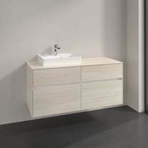Villeroy and Boch Collaro vanity unit C07100AA 120x54.8x50cm, washbasin left, white oak