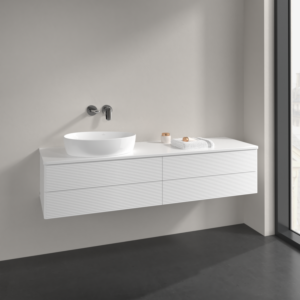 Villeroy und Boch Antao Waschtisch-Unterschrank K26110MT 160x36x50cm, Waschbeckenplattenfarbe Lack, white matt lacquer