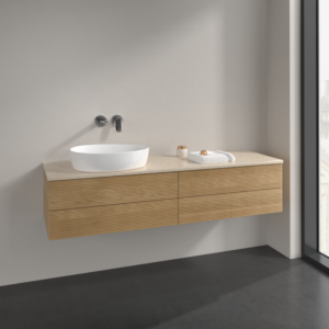 Villeroy und Boch Antao Waschtisch-Unterschrank K26113HN 160x36x50cm, Waschbeckenplattenfarbe botticino, honey oak