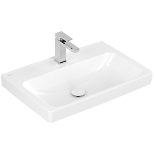 Villeroy und Boch Architectura Waschbecken 4A8766T2 650 x 445 x 165 mm, Weiß Alpin AntiBac CeramicPlus, ohne Überlauf