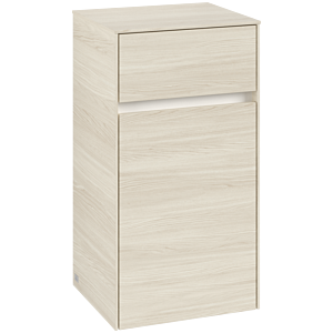 Villeroy et Boch Collaro armoire d&#39;appoint C03200AA 40,4x74,8x34,9cm, charnière à gauche, chêne blanc