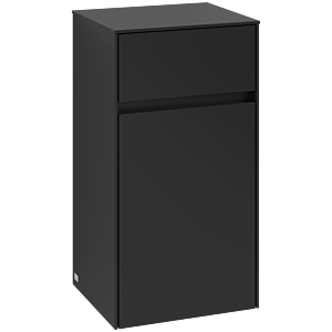 Villeroy and Boch Collaro side cabinet C03200VL 40.4x74.8x34.9cm, hinged left, volcano black