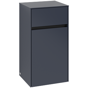 Villeroy et Boch Collaro armoire d&#39;appoint C03200VQ 40,4x74,8x34,9cm, charnière à gauche, bleu marine