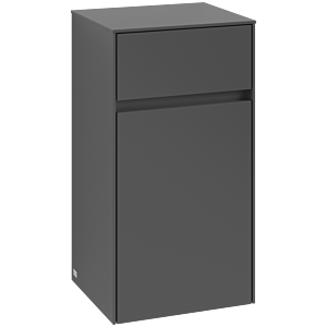 Villeroy et Boch Collaro armoire latérale C03200VR 40,4x74,8x34,9cm, butée à gauche, graphite