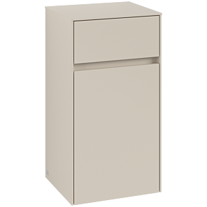 Villeroy &amp; Boch Collaro side cabinet C03201VN 40.4x74.8x34.9cm, right-hand hinge, cashmere grey matt