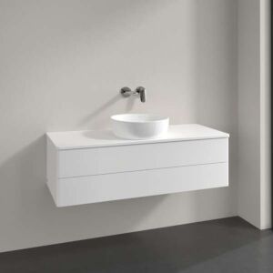 Villeroy &amp; Boch Antao vanity unit K21050MT 120x36x50cm, tap hole, washbasin top color: white matt lacquer