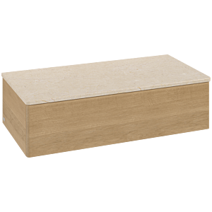 Villeroy und Boch Antao Waschtisch-Unterschrank L40003HN 100x26,8x50cm, Waschbeckenplattenfarbe botticino, honey oak