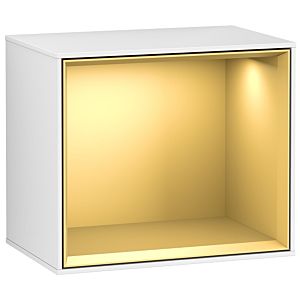 Villeroy et Boch module d&#39; Finion F580HFGF 41.8x35.6x27cm, étagère or mat, laqué blanc brillant