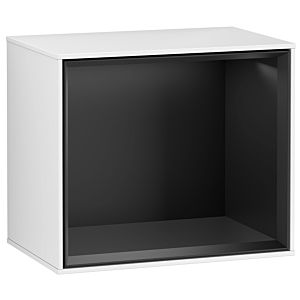 Villeroy and Boch Finion module F580PDGF 41.8x35.6x27cm, shelf black matt, glossy white lacquer