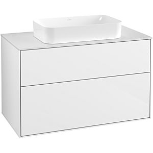 Villeroy and Boch Finion Villeroy and Boch Finion F64100GF 100x60,3x50,1mm, Glass White Matt , Glossy white lacquer