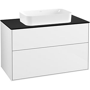 Villeroy and Boch Finion Villeroy and Boch Finion F64200GF 100x60.3x50.1mm, Glass Black Matt, Glossy white lacquer