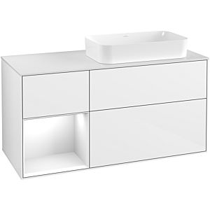 Villeroy and Boch Finion Villeroy and Boch Finion F681GFGF 120x60.3x50.1cm, shelf on the left Glossy white lacquer, Glossy white lacquer