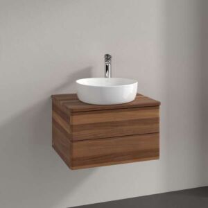 Villeroy &amp; Boch Antao vanity unit K18052HM 60x36x50cm, tap hole, washbasin top color warm walnut, warm walnut