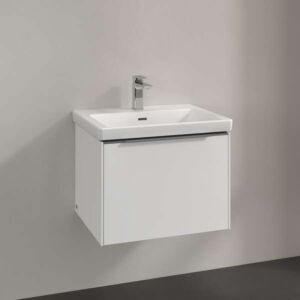Meuble vasque Villeroy &amp; Boch Subway 3.0 C57700VE, 1 tiroir, 572 x 429 x 478 mm, Blanc brillant