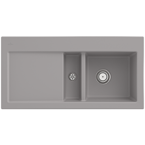 Villeroy und Boch Subway 60 Einbauspüle 671200KD Spülbecken rechts, 1000x510mm, fossil CeramicPlus