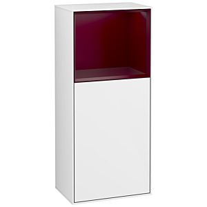 Villeroy and Boch Finion side cabinet G510HBGF 41.8x93.6cm, right, emotion, shelf above Peony Matt , glossy white lacquer