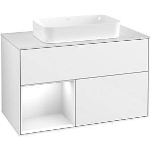 Villeroy and Boch Finion Villeroy and Boch Finion G651GFGF 100x60.3x50.1cm, shelf on the left Glossy white lacquer, Glossy white lacquer