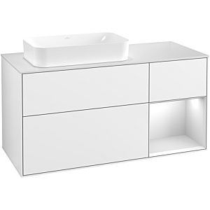 Villeroy and Boch Finion Villeroy and Boch Finion G691MTGF 120x60.3x50.1cm, shelf on the right white matt lacquer, glossy white lacquer