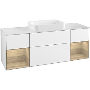 Villeroy and Boch Finion Villeroy and Boch Finion G741PCGF 160x60.3x50.1cm, shelves Oak Veneer , Glossy white lacquer