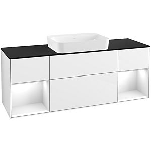 Villeroy et Boch Finion Villeroy et Boch G742GFGF 160x60.3x50.1cm, étagères Laque blanche brillante, Laque blanche brillante