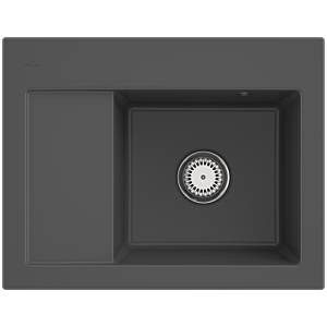Villeroy and Boch Subway 45 Compact built-in sink 331300i4 built-in sink right, 650x220x510mm, graphite CeramicPlus