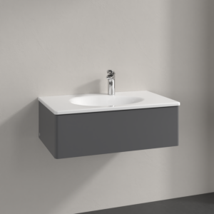 Villeroy and Boch Antao vanity unit K01000GK 78.8x25.6x49.6cm, without front structure, anthracite matt lacquer