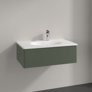 Villeroy and Boch Antao vanity unit K01000HL 78.8x25.6x49.6cm, without front structure, leaf green matt lacquer