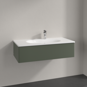 Villeroy und Boch Antao Waschtisch-Unterschrank K02000HL 98,8x25,6x49,3cm, ohne Frontstruktur, leaf green matt lacquer