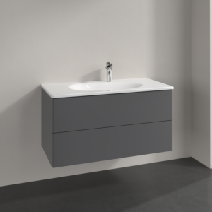 Villeroy und Boch Antao Waschtisch-Unterschrank K05000GK 98,8x50,4x49,6cm, ohne Frontstruktur, anthracite matt lacquer