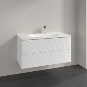 Villeroy and Boch Antao vanity unit K05100MT 98.8x50.4x49.6cm, with front structure, white matt lacquer