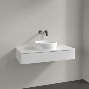 Villeroy und Boch Antao Waschtisch-Unterschrank K09010GF 100x19x50cm, Waschbeckenplattenfarbe Lack, glossy white lacquer