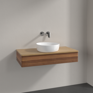 Villeroy und Boch Antao Waschtisch-Unterschrank K09011HM 100x19x50cm, Waschbeckenplattenfarbe honey oak, warm walnut