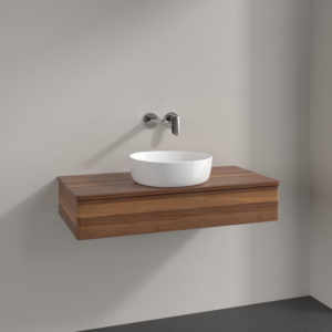 Villeroy und Boch Antao Waschtisch-Unterschrank K09012HM 100x19x50cm, Waschbeckenplattenfarbe warm walnut, warm walnut